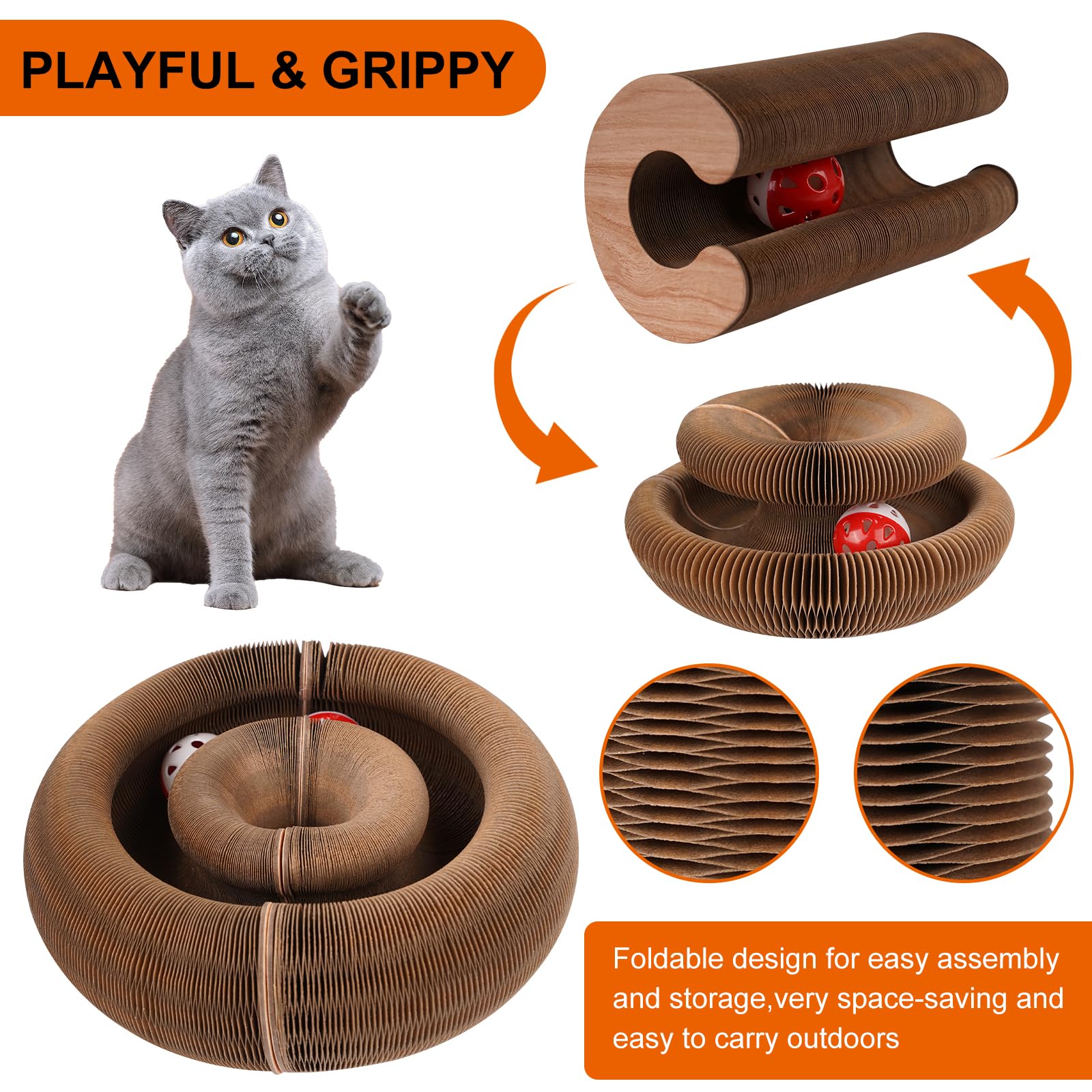 MoeQOassis scratch board protects furniture while satisfying claws.