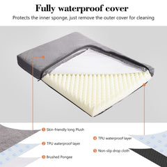 MoeQOassis non-slip bottom prevents movement on slick floors