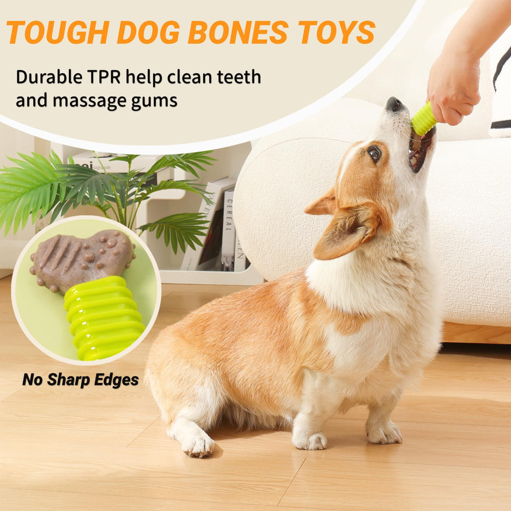 MoeSoce Puppy Chew Toys easy grip design for small-dog use.