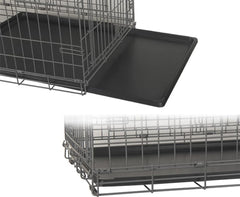 MOFBEAWK dog crate tray 35-inch demonstration shows potty-training convenience