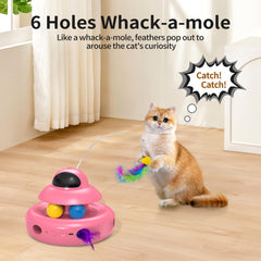 MOHAYA track balls provide unpredictable paths that encourage pouncing and play.