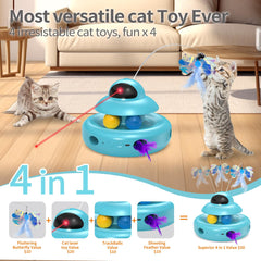 MOHAYA Cat Toys feather-track-balls sparking curiosity and hunting instincts.