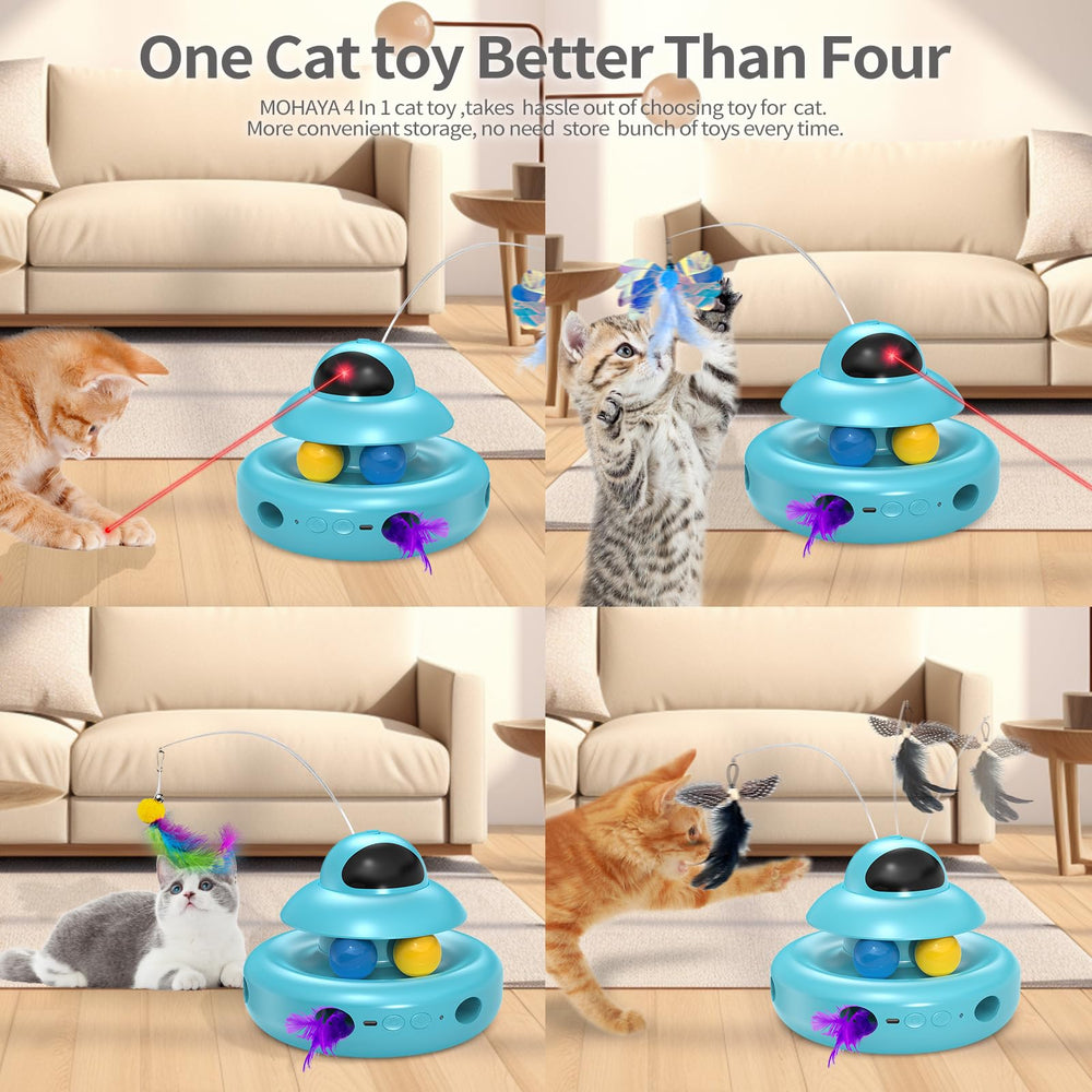 MOHAYA Cat Toys whack-a-mole in playful action for interactive fun.