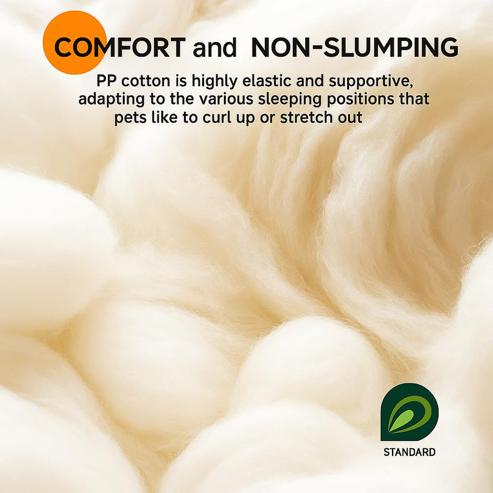 MOHAYA cotton cushion close-up conveys long-lasting softness for pampered pets.