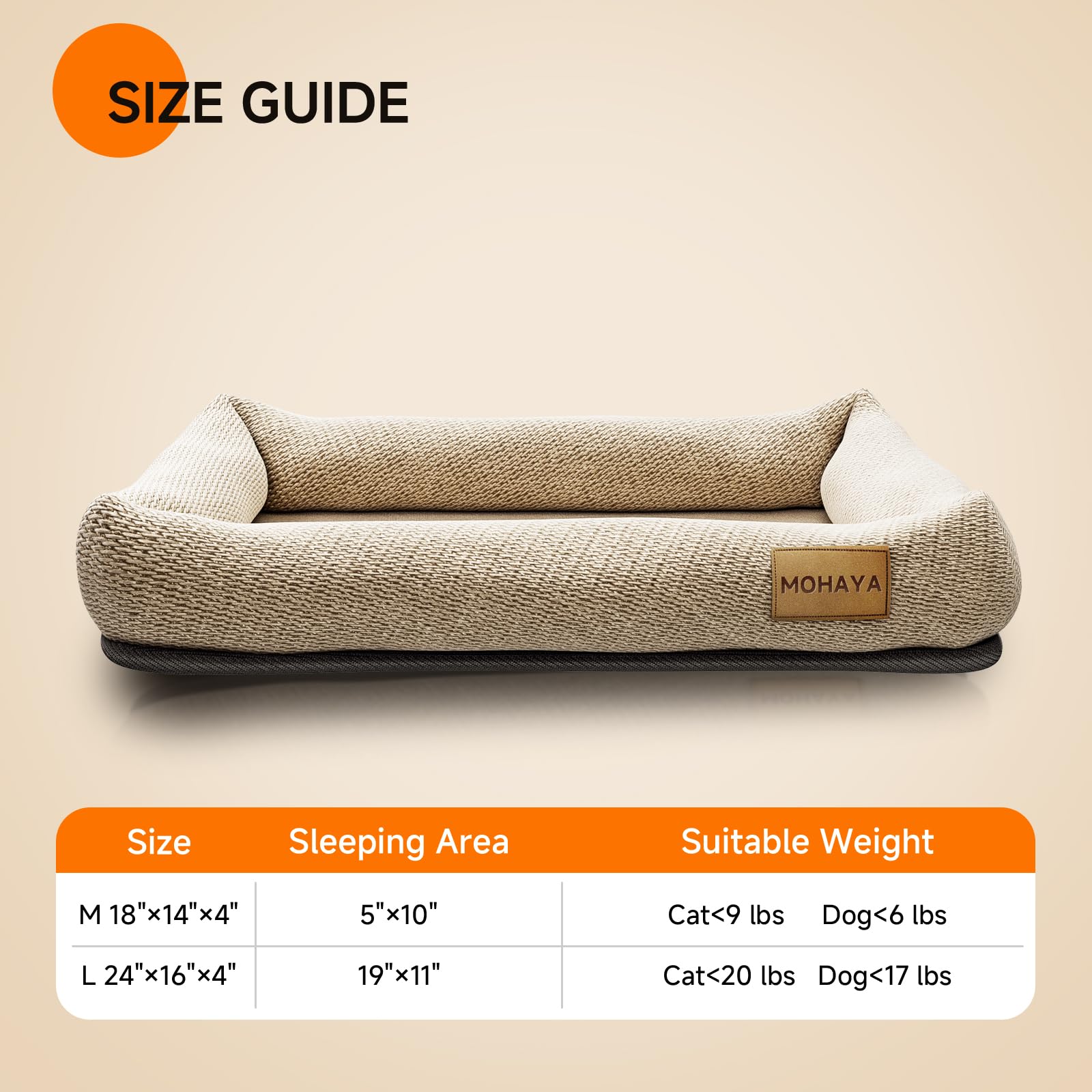 MOHAYA eco-friendly material close-up shows 100% pet-safe design and durability.