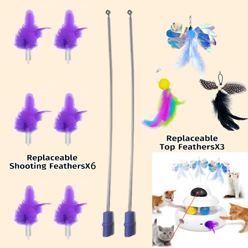 MOHAYA soft feathers replacement closeup showing tactile tips for interactive play