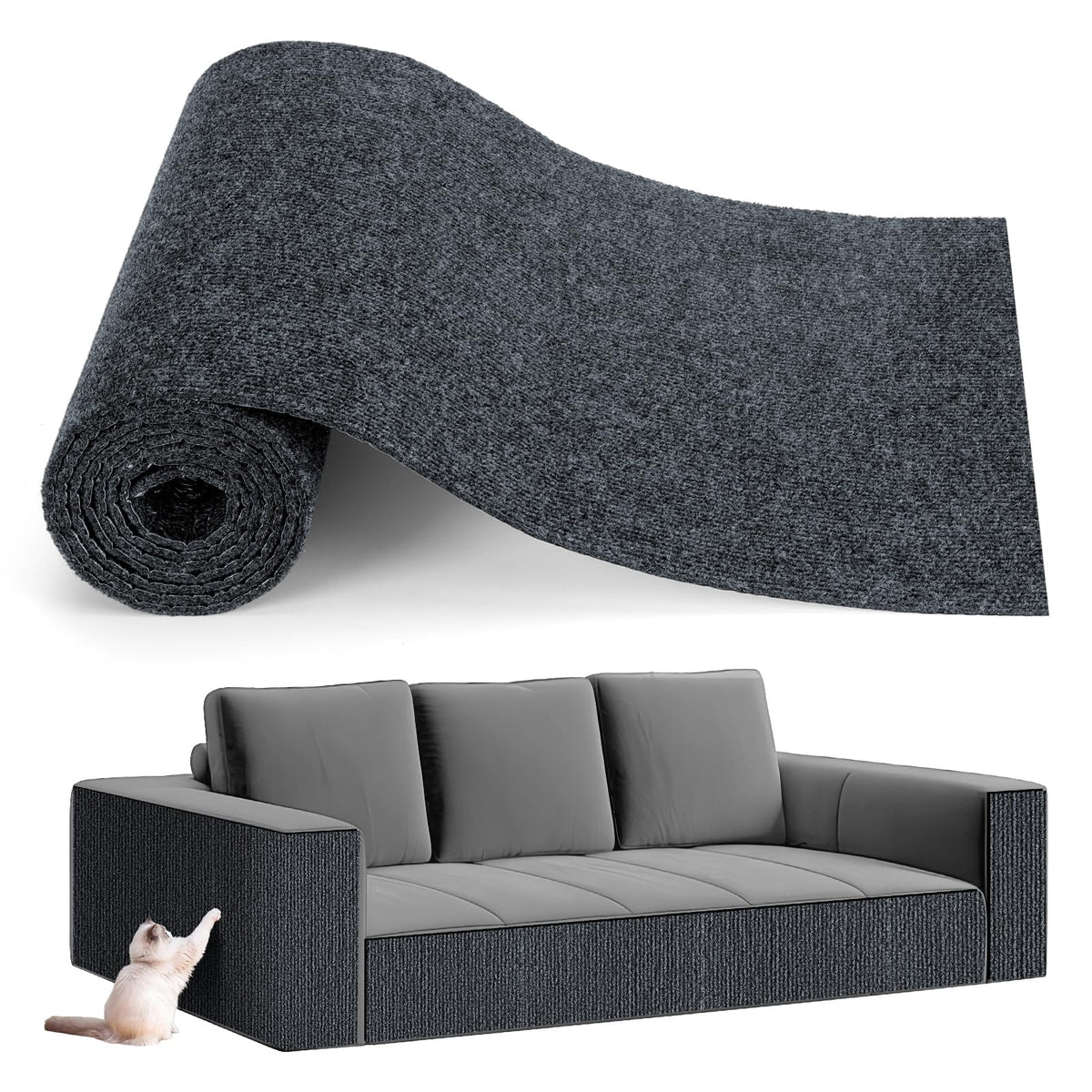 MOHOLD 787x158 scratch protector demonstrates flexible coverage for sofas and walls.