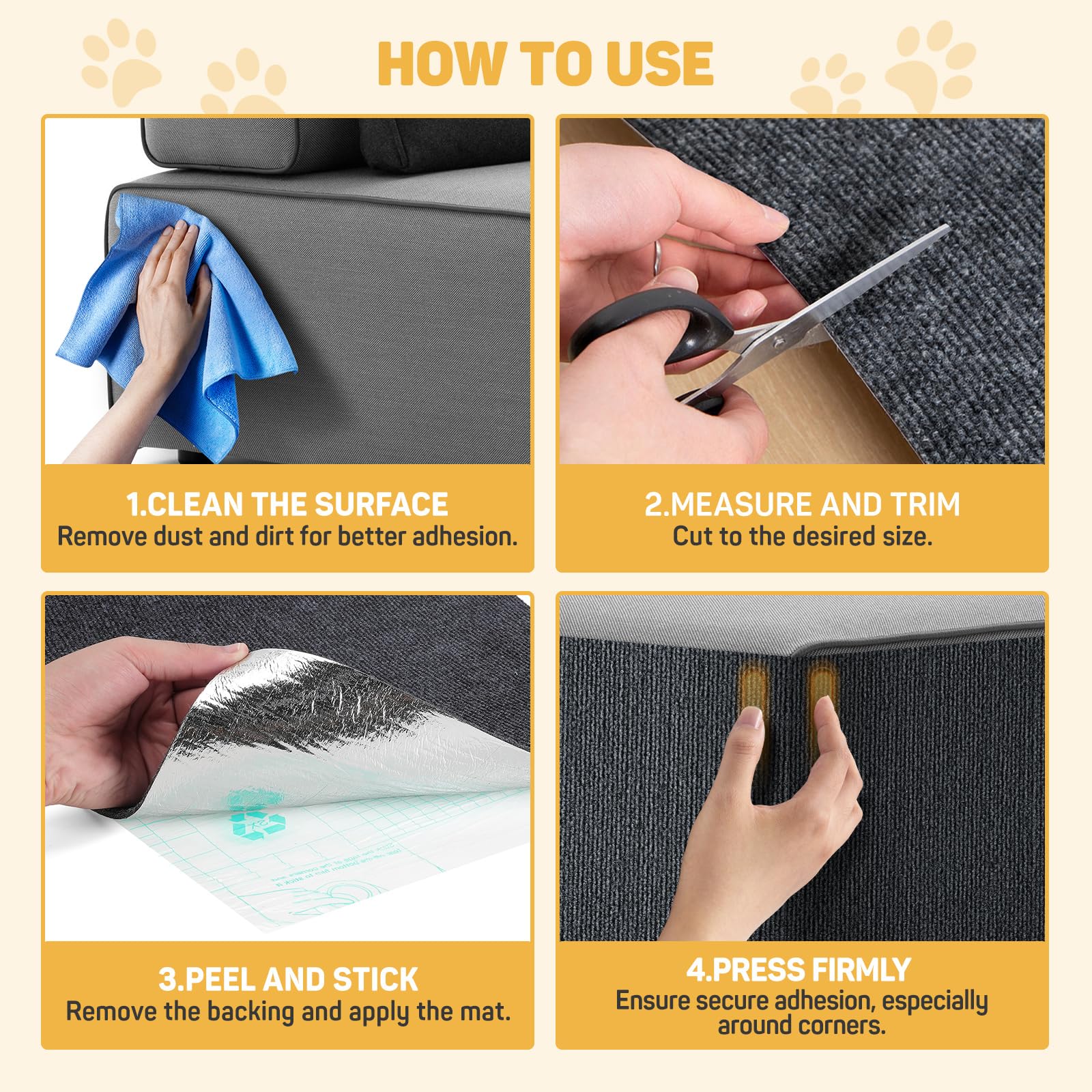 MOHOLD versatile pad protects cat trees and furniture from wear.