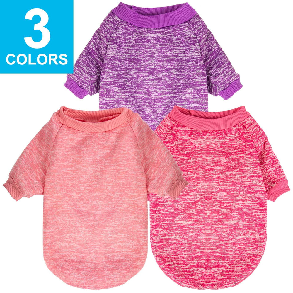 MOIRIG dog sweater pink purple hotpink pack3 – festive winter styling