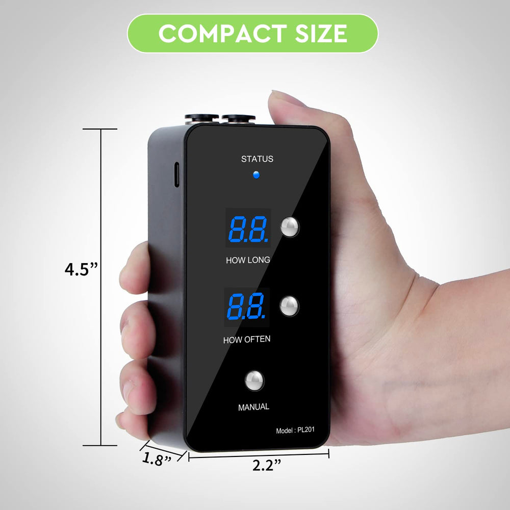 Moistenland reptile humidifier timer display highlights programmable spraying