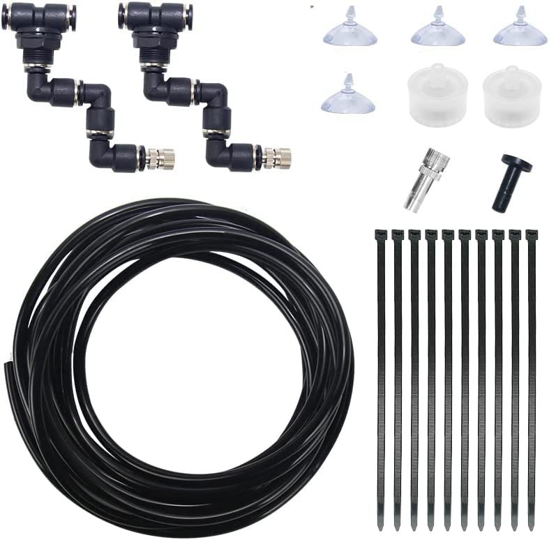 Moistenland reptile terrarium misting kit nozzle delivers fine humidity.