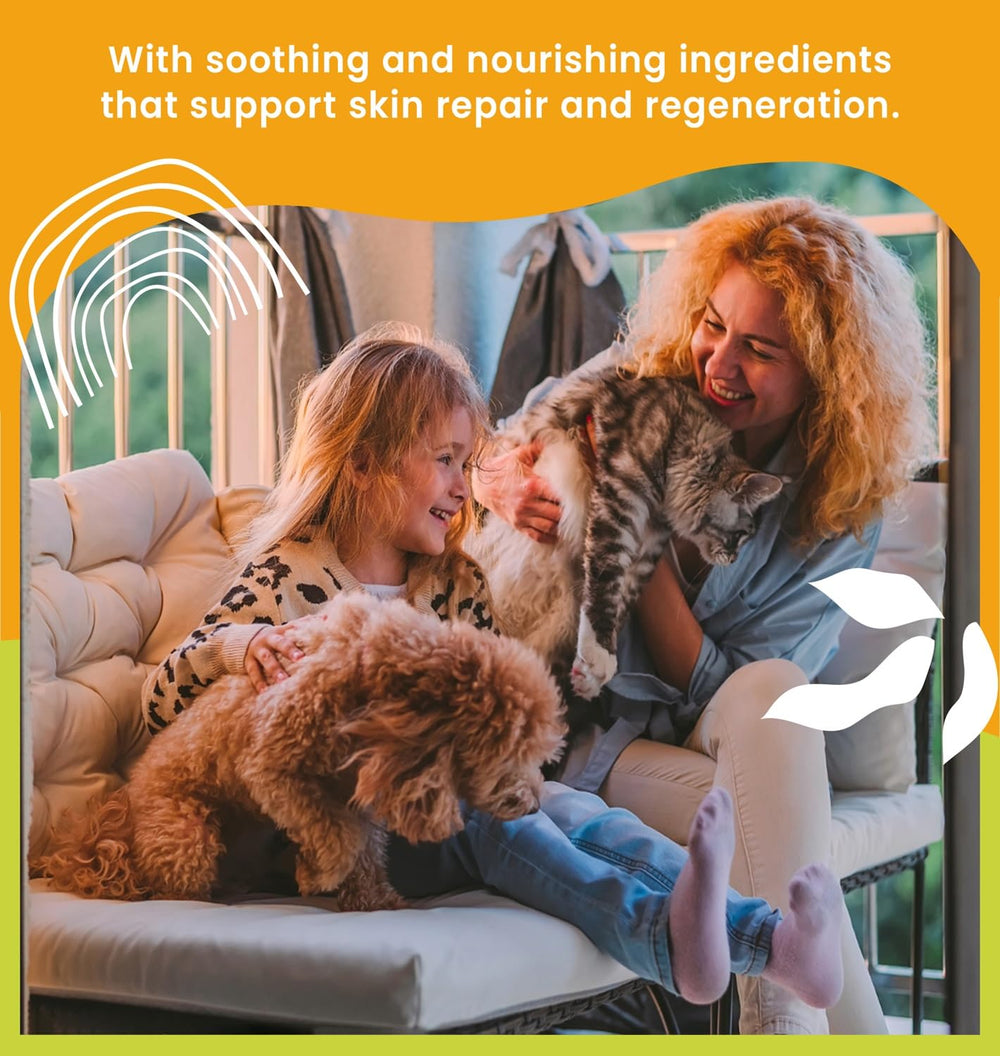 MOKAI antiseptic wipes application action demonstrates easy paw or hotspot cleaning for pets.