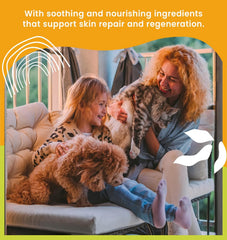 MOKAI antiseptic wipes application action demonstrates easy paw or hotspot cleaning for pets.