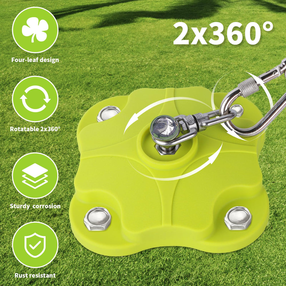 MOLANZ dual-360-swivels-closeup highlights tangle-free rotation for energetic dogs.