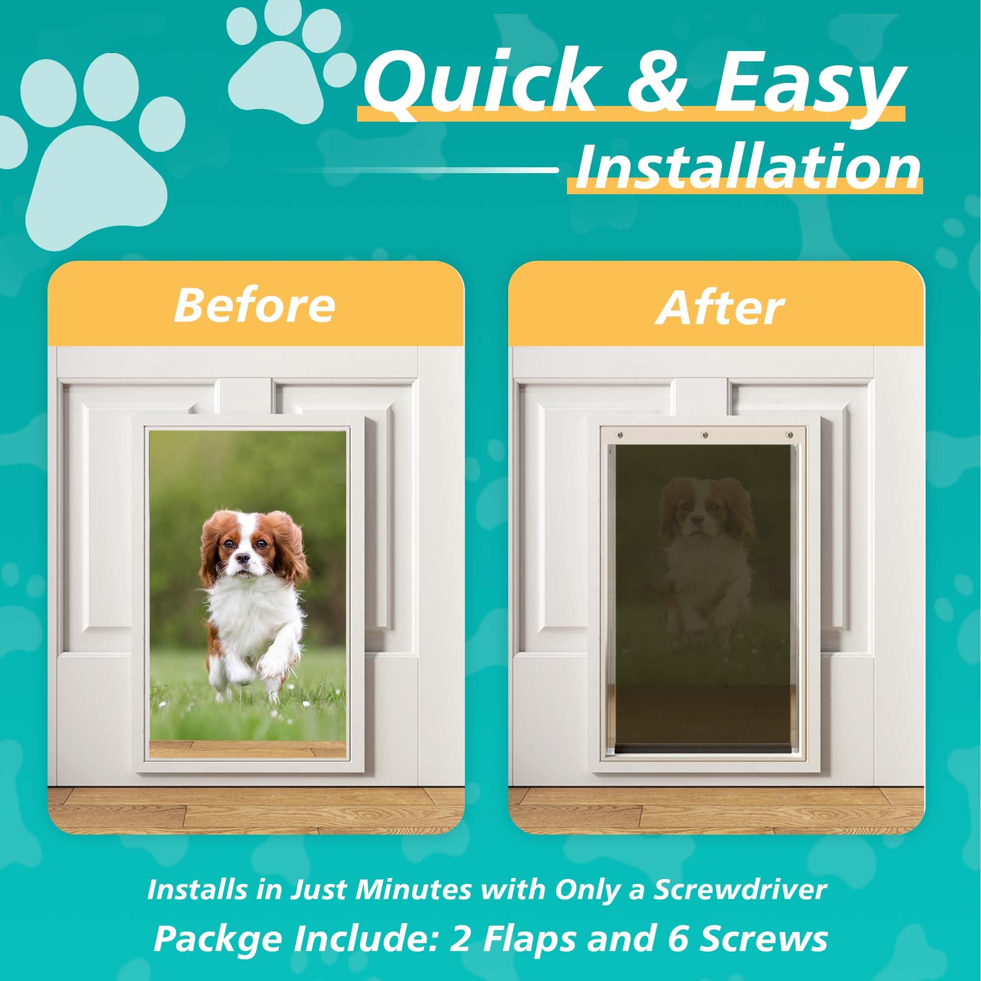 molyly petsafe compatible flap close-up with magnetic closure