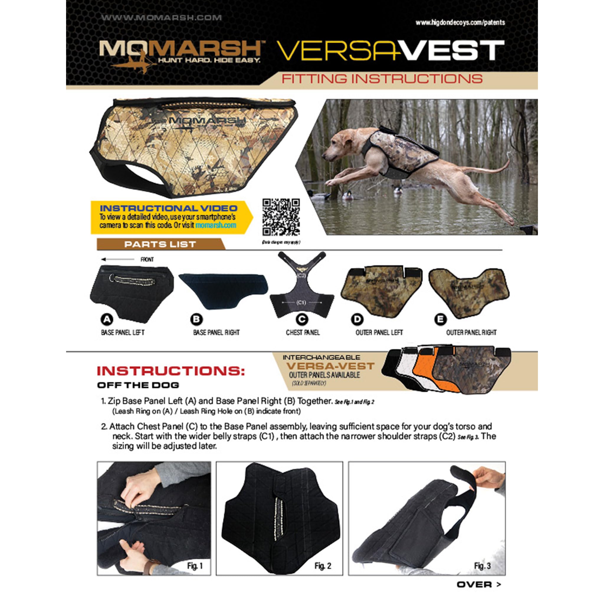 Momarsh Versa-Vest with rubberized neoprene and water-repellent fabric.