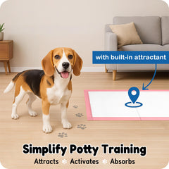 MoMoCo Puppy Pads quilted surface provides a comfortable training feel