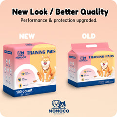 MoMoCo Puppy Pads six-layer absorption stops leaks with rapid gel formation