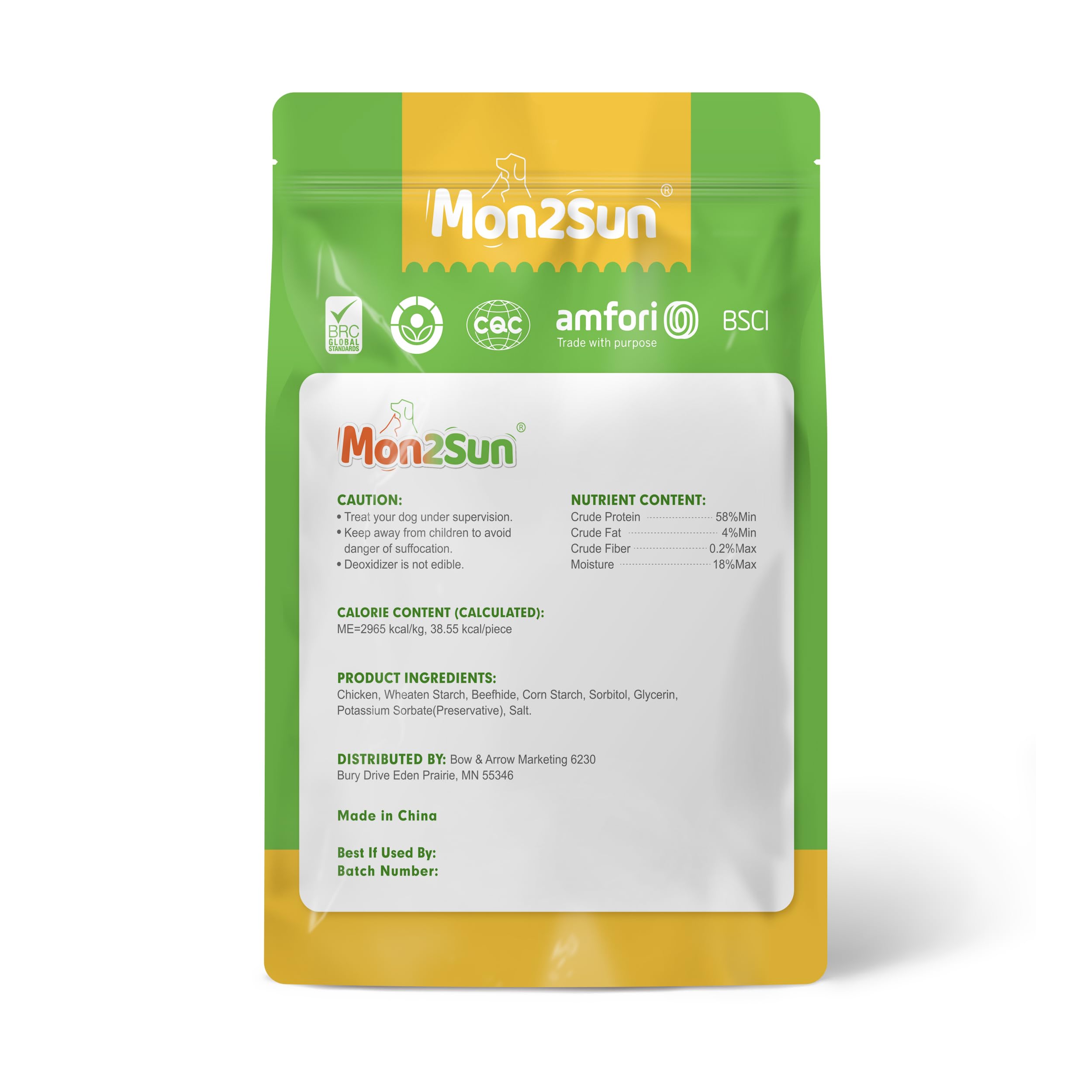 MON2SUN after-sales support badge signals responsive service.