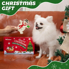MON2SUN Christmas snowman chew for small dogs holiday treat and play