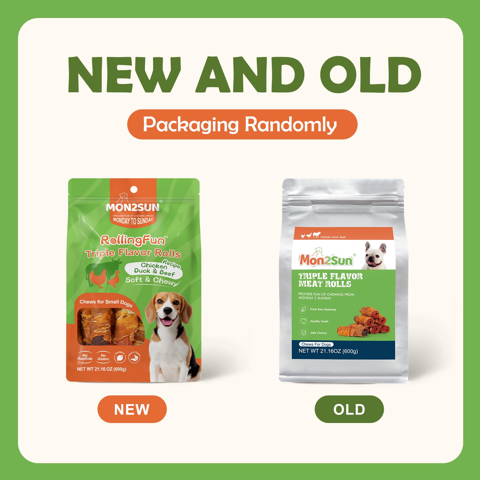 MON2SUN dog-bonding moment with treats, promoting positive interactions during training.