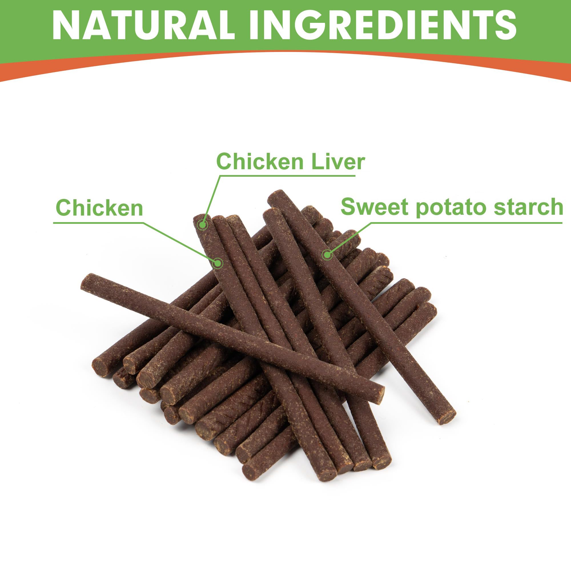 MON2SUN dog jerky sticks closeup shows soft texture ideal for sensitive teeth