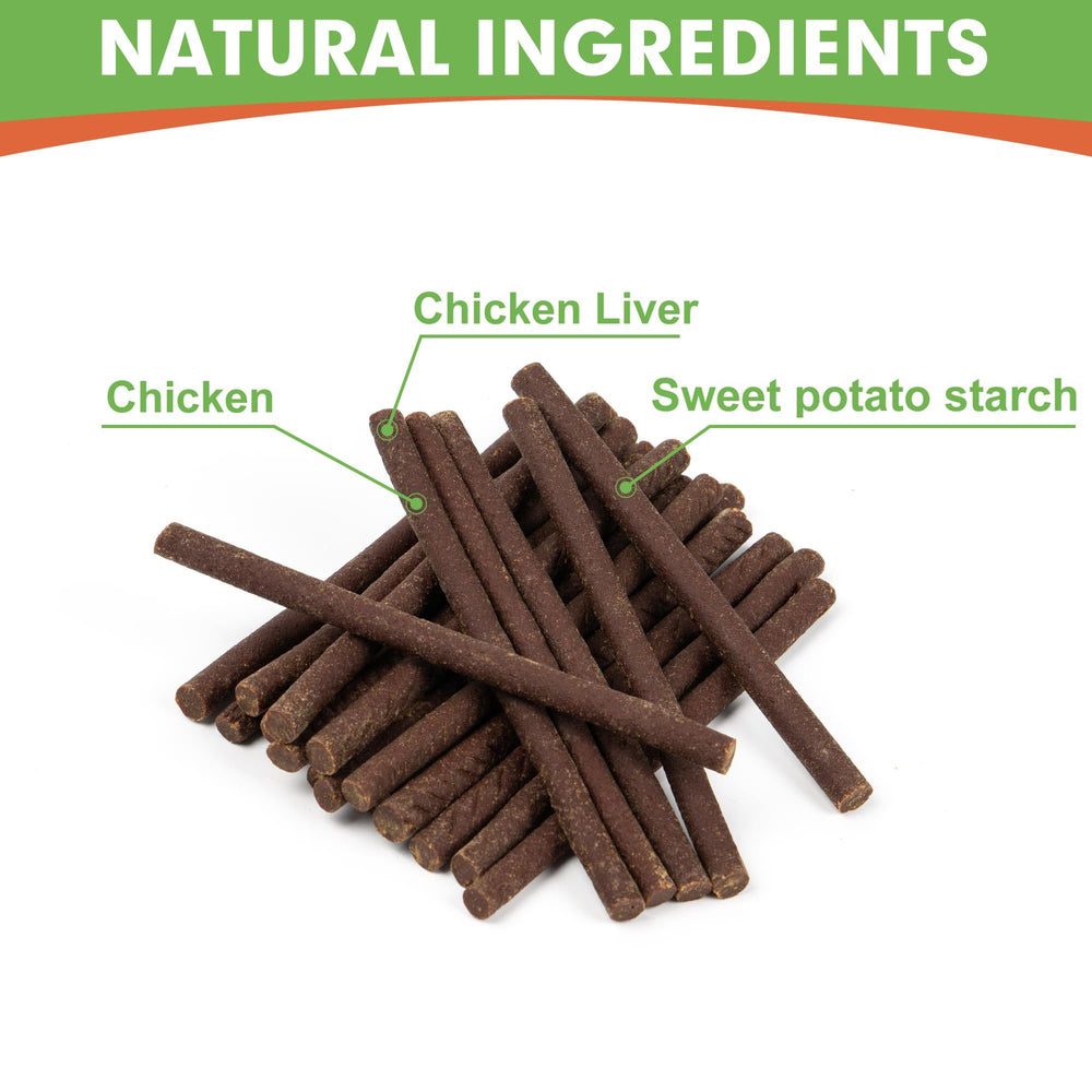 MON2SUN dog jerky sticks closeup shows soft texture ideal for sensitive teeth
