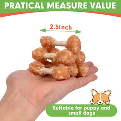 MON2SUN chicken-dumbbells close-up highlights crunchy texture and real chicken flavor