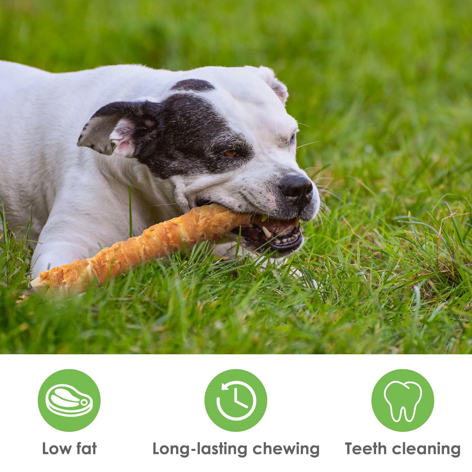 MON2SUN dog treats ingredients insight — natural protein from chicken supports enjoyable chewing.