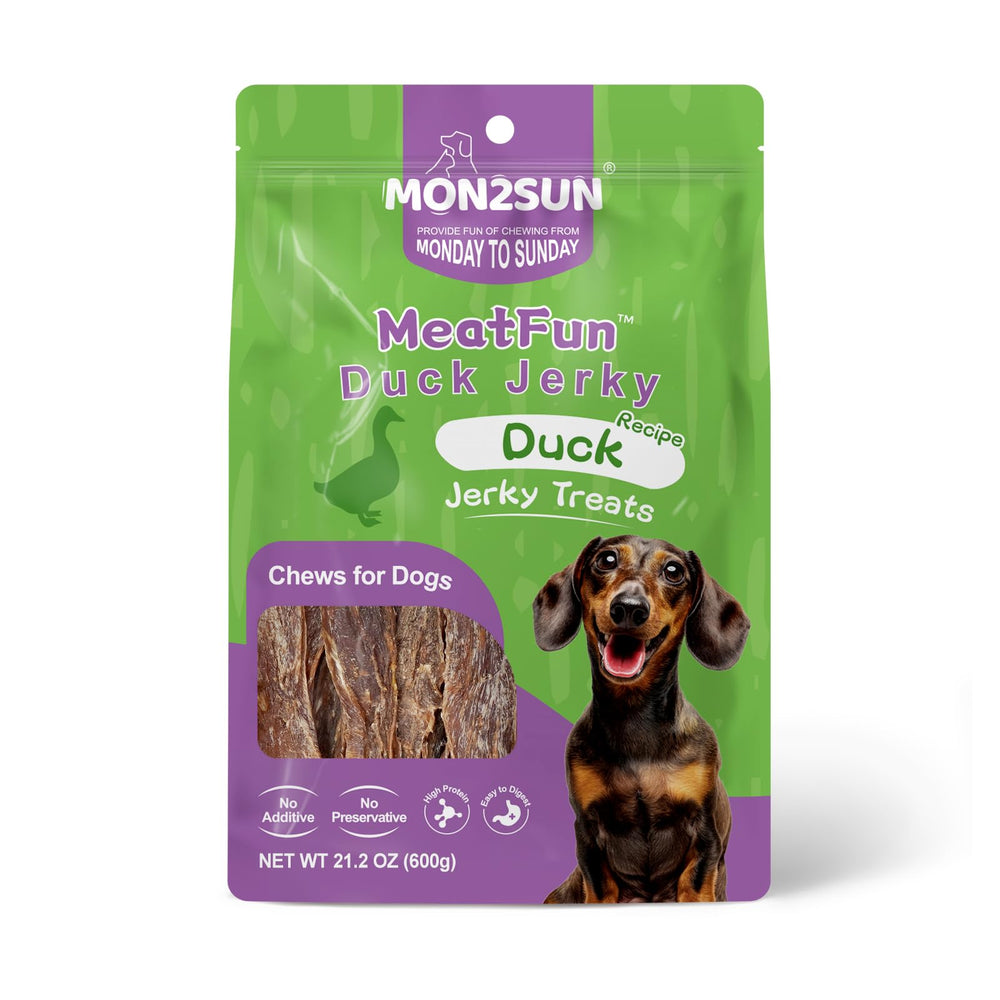 MON2SUN duck jerky pup treats ideal for daily training sessions