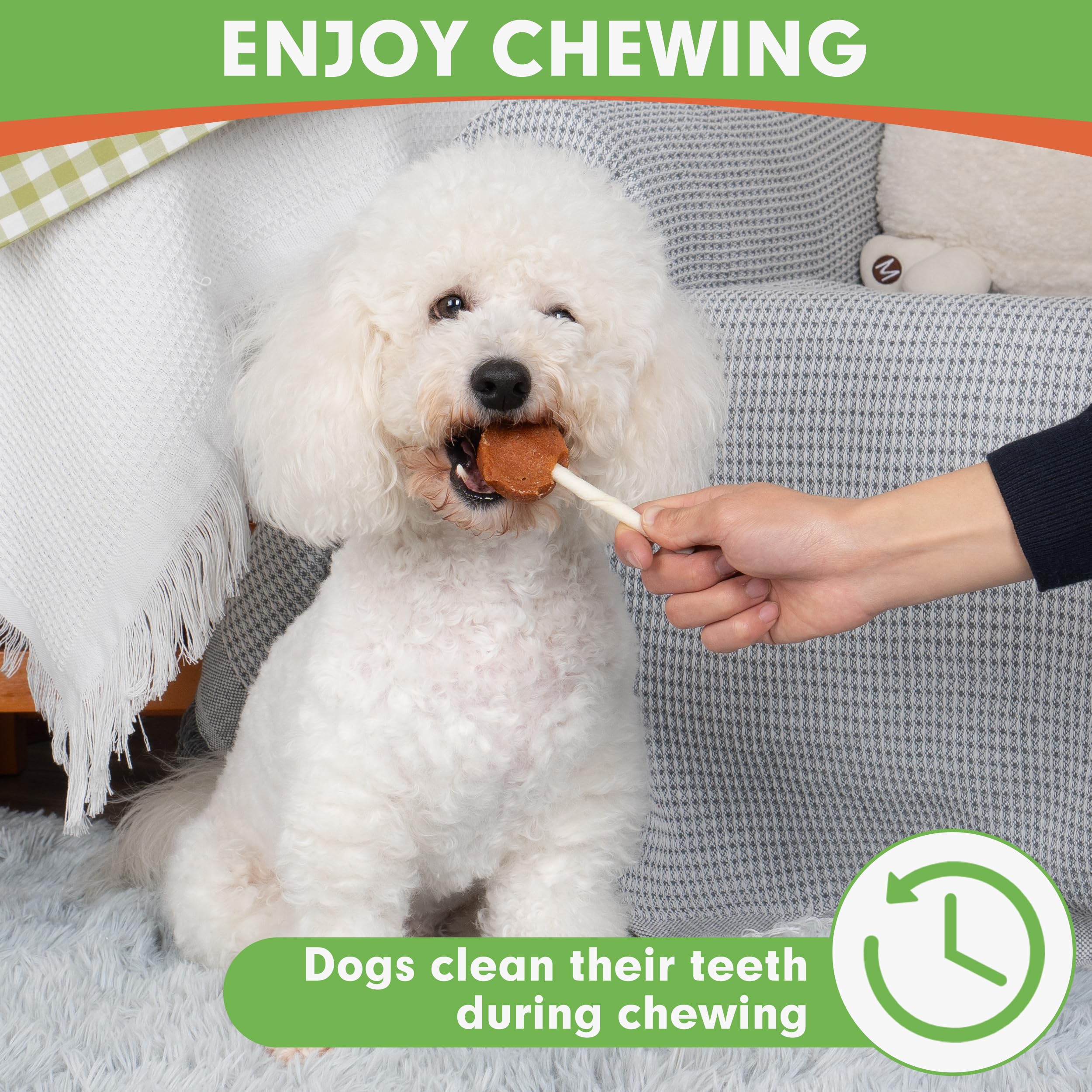 MON2SUN Lollipop treats small-dog size focuses on easy handling.