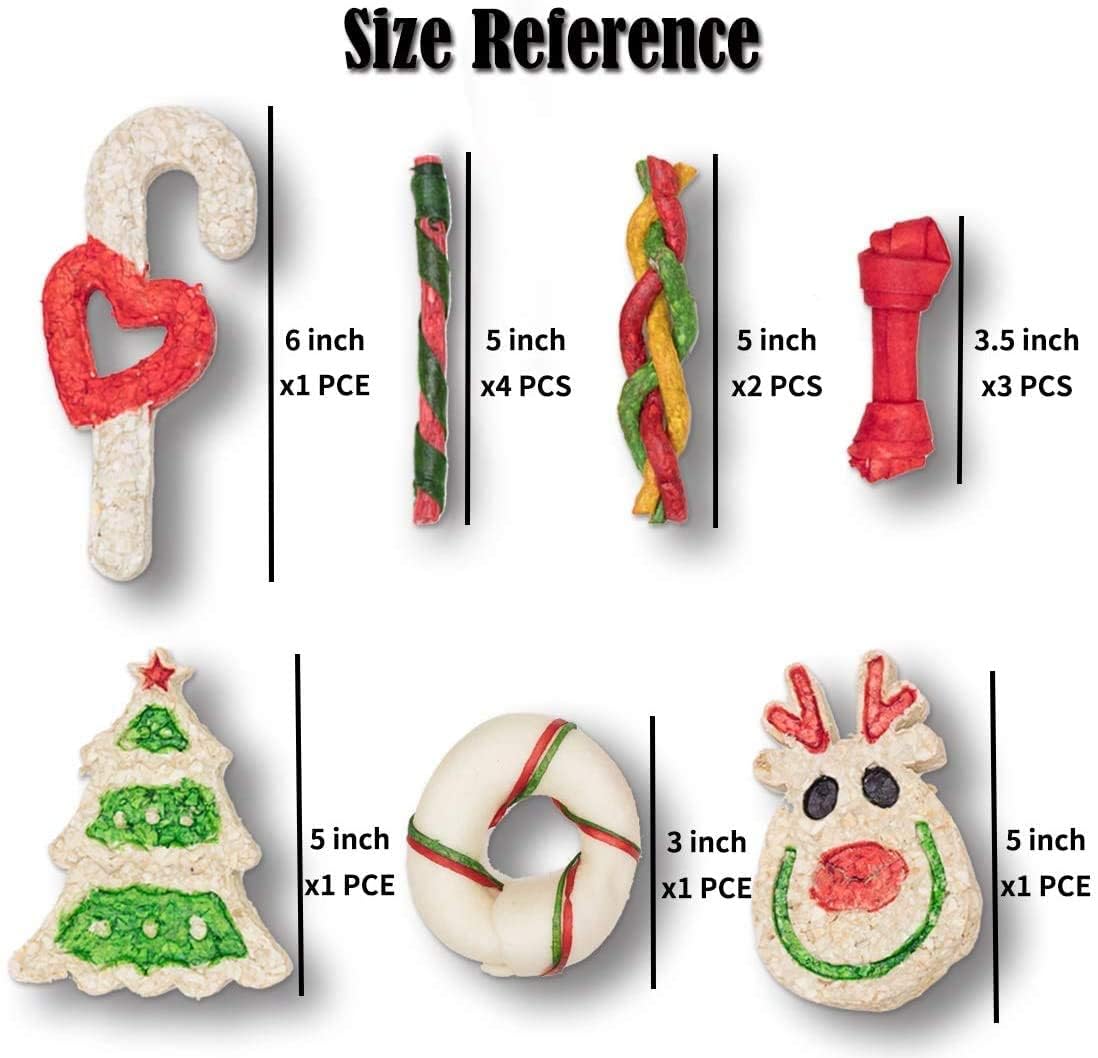 MON2SUN heart-shaped candy cane chew for festive season
