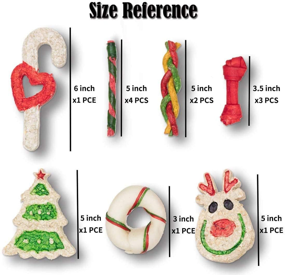 MON2SUN heart-shaped candy cane chew for festive season