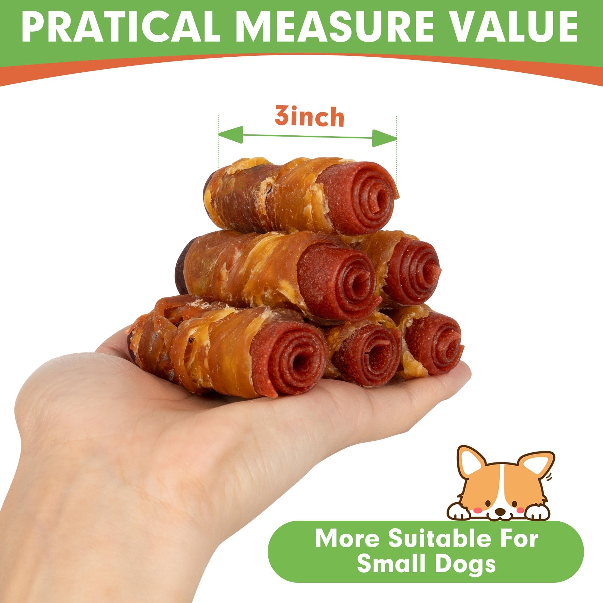 MON2SUN small-dog serving 3-inch chew for gentle bites