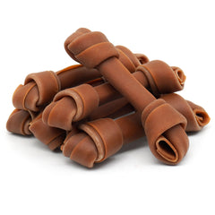 MON2SUN rawhide-free packaging shows 6-count pack for small and medium dogs.
