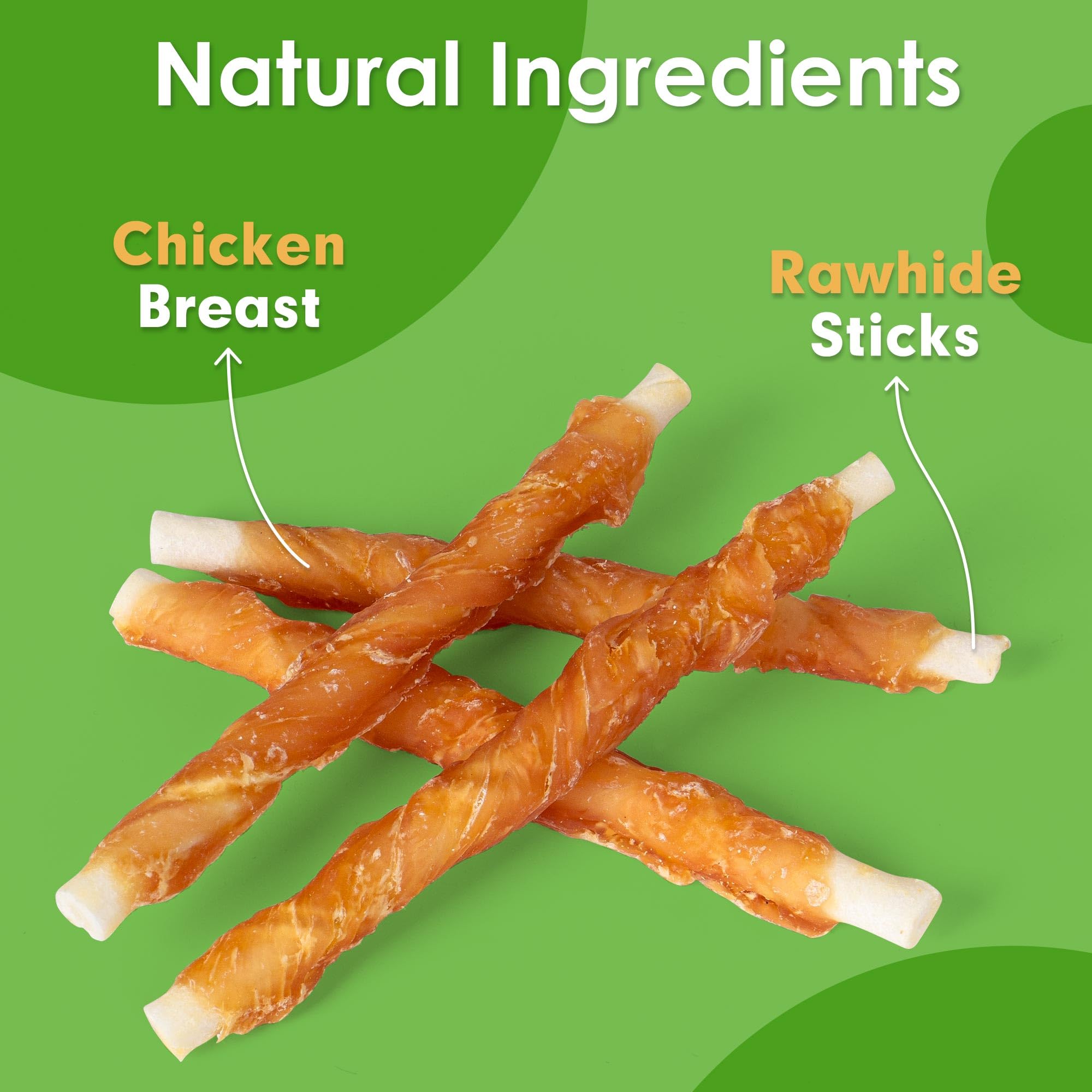 MON2SUN rawhide-wrapped chicken breast chew highlight protein-rich bite