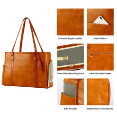 Monanller airline-approved carrier with breathable mesh for safe travel.