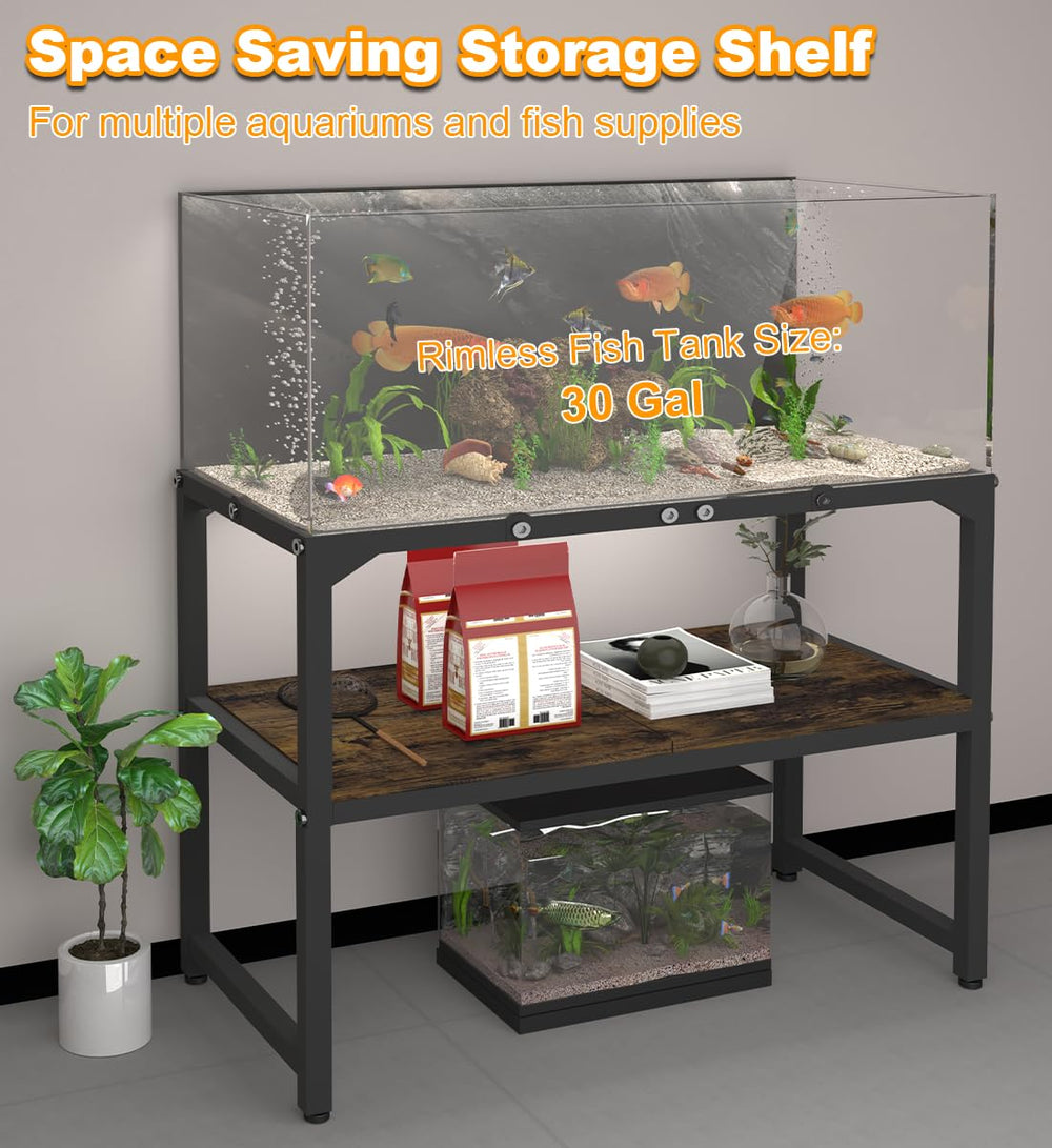 Mondazie 2-in-1 storage tier design optimized for tanks and supplies