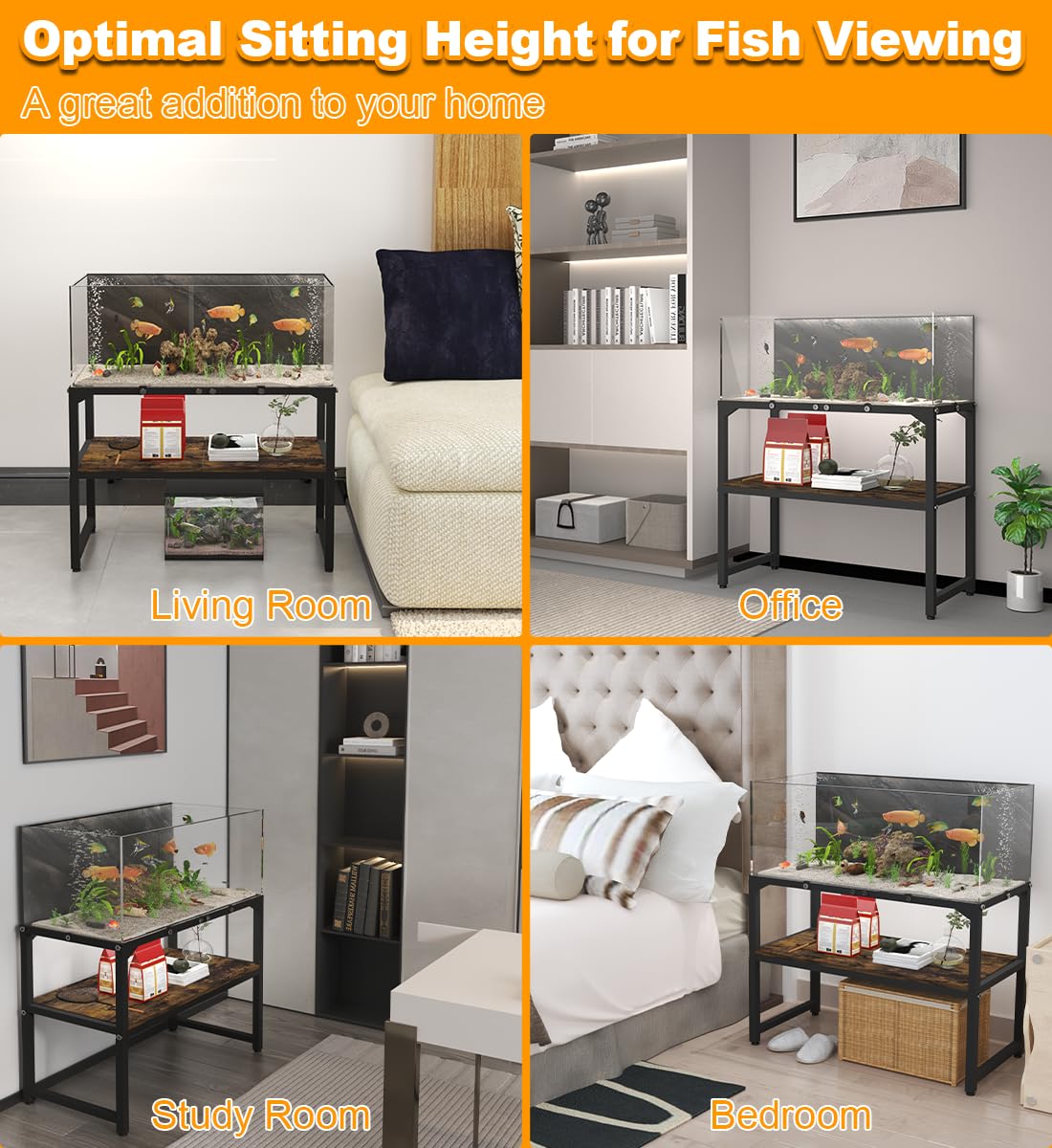 Mondazie complete tank setup demonstrates space-saving design and organization
