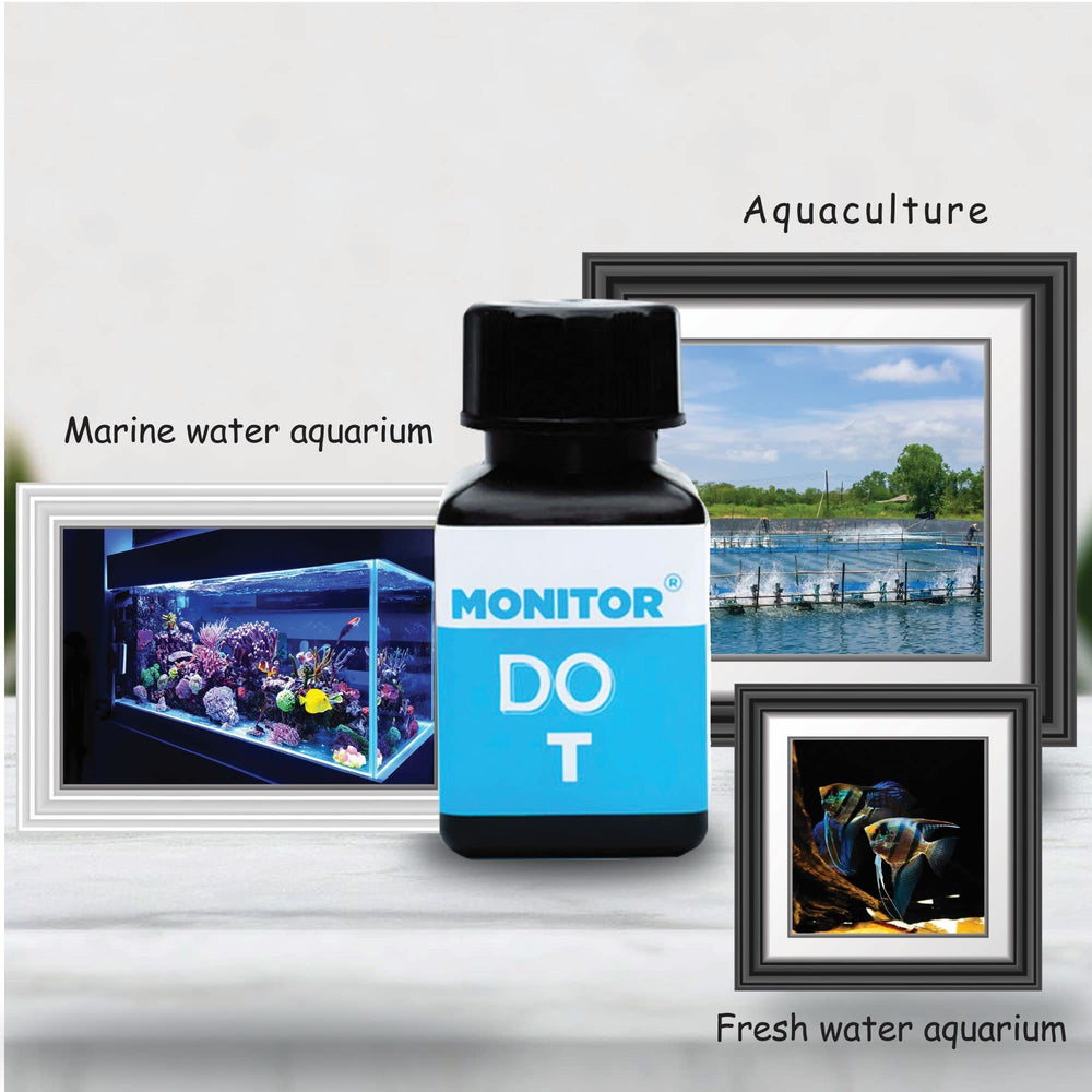 Monitor dissolved oxygen test kit 60 tests used in aquarium settings for healthy oxygen balance.