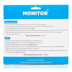 Monitor dissolved oxygen test kit 60 tests vials arranged for accurate titration.