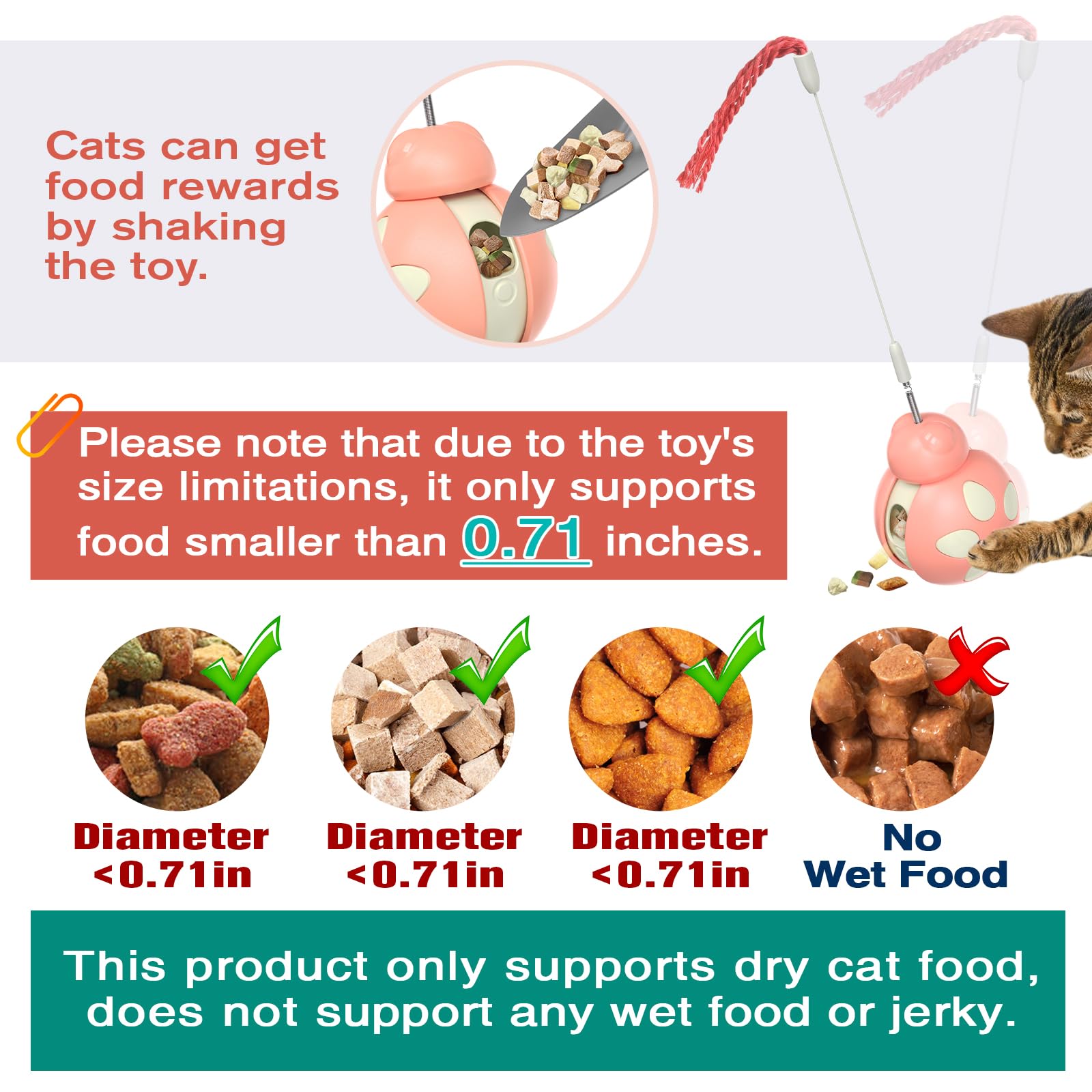 The Monotre cat-treat assembly-setup image shows easy setup for indoor use