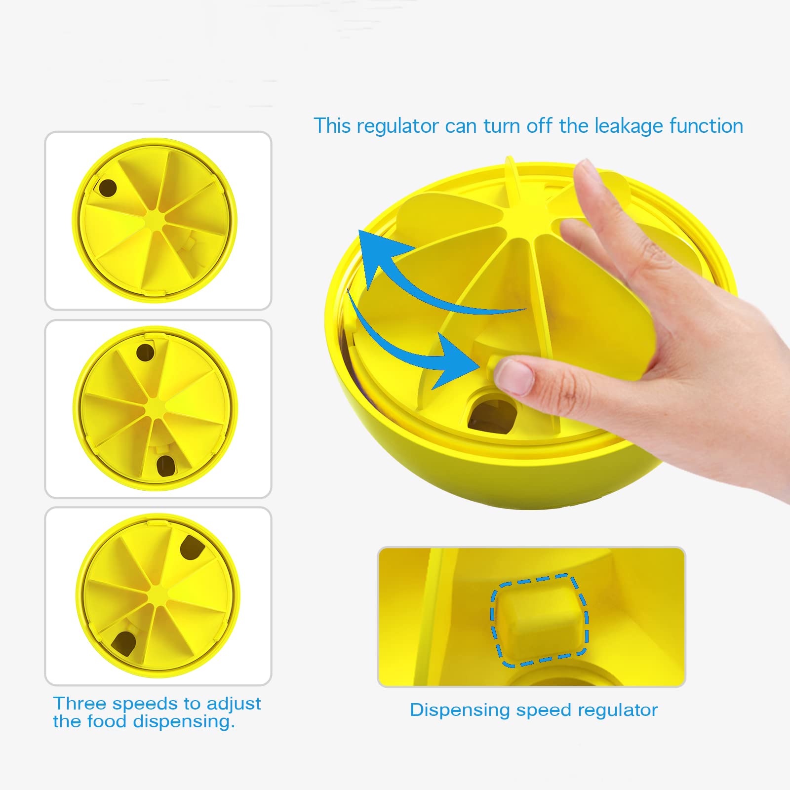 Monotre dog treat ball squeaky toy adds attention and fun during play.