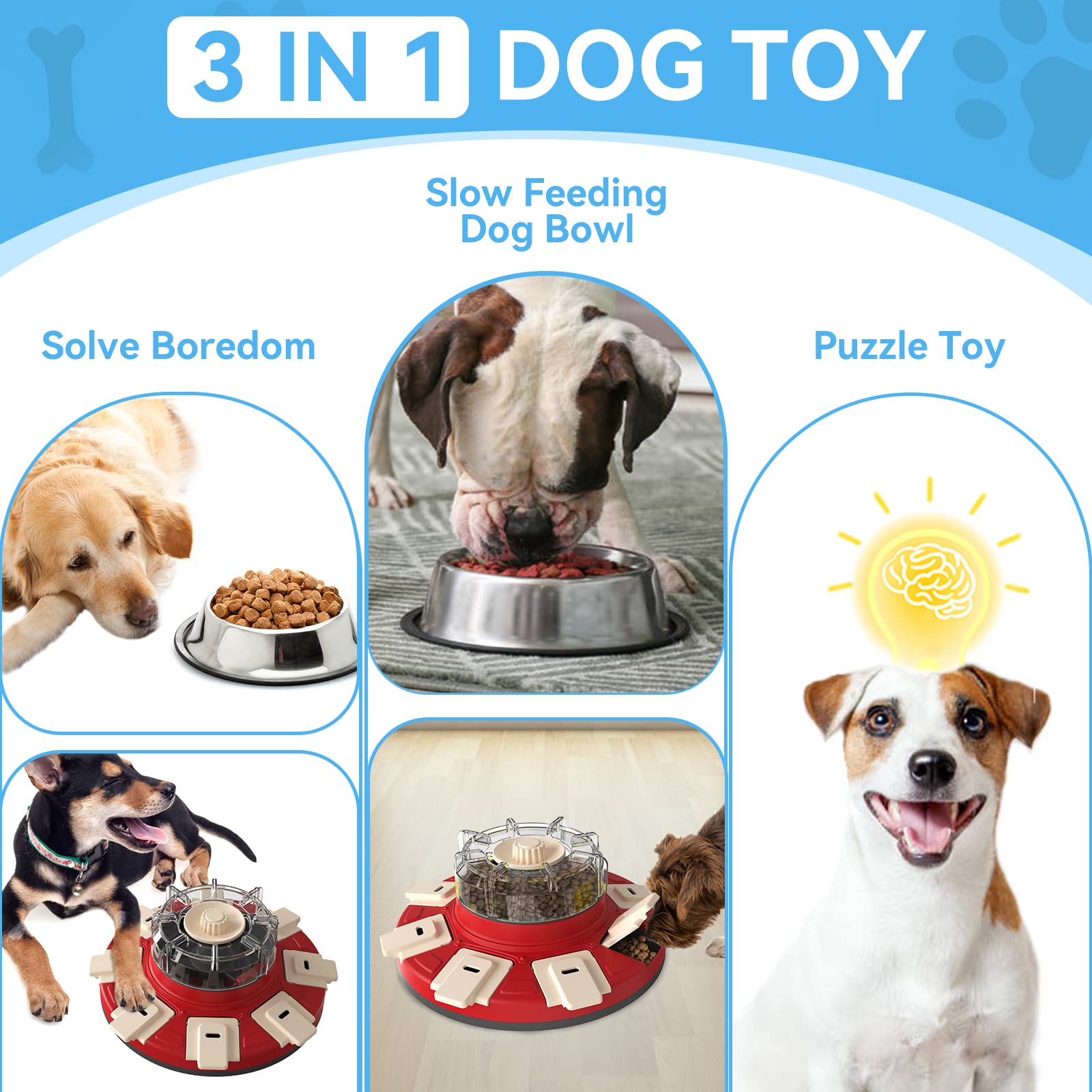 Monotre puzzle Level 2 silo holds kibble with adjustable release and engaging design.