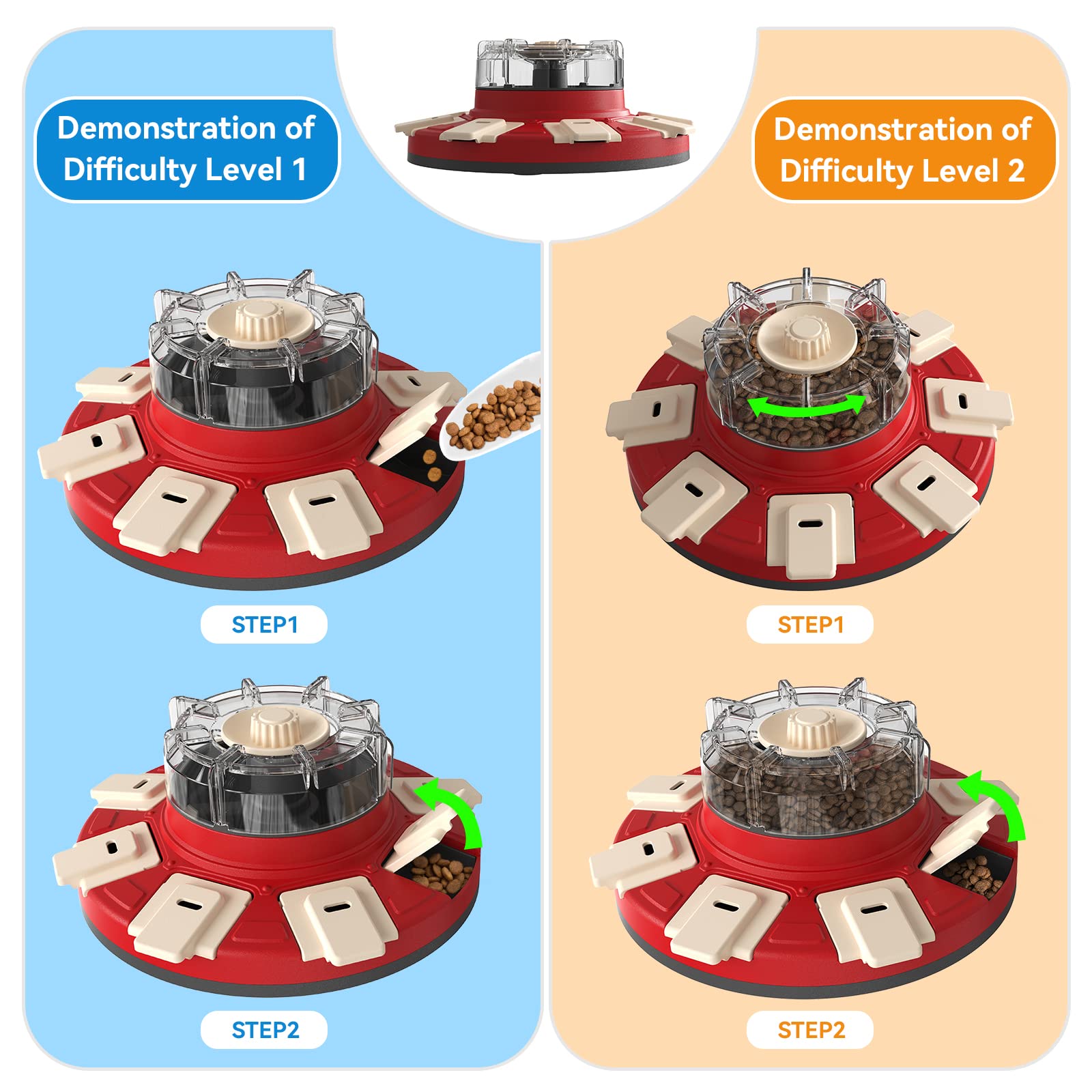 Monotre Level 2 two-in-one design offers two feeding modes and puzzle challenges.