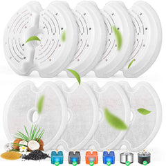 Monsin cat fountain filters 8-pack for easy replacement and fresh water.