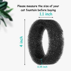 Monsin fountain sponges pre-filtered to trap debris for smoother water flow.
