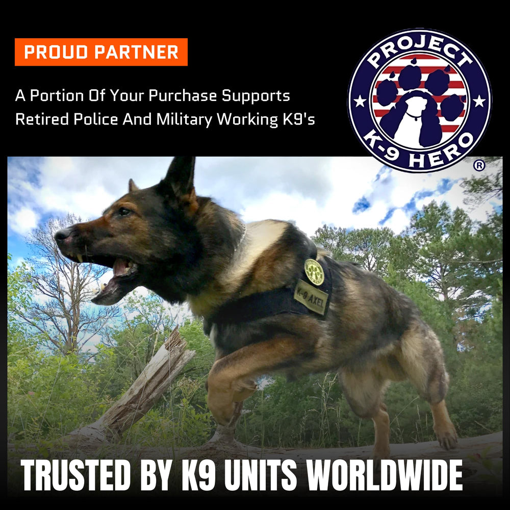 Monster K9 Lifetime replacement badge on ball with guarantee icon