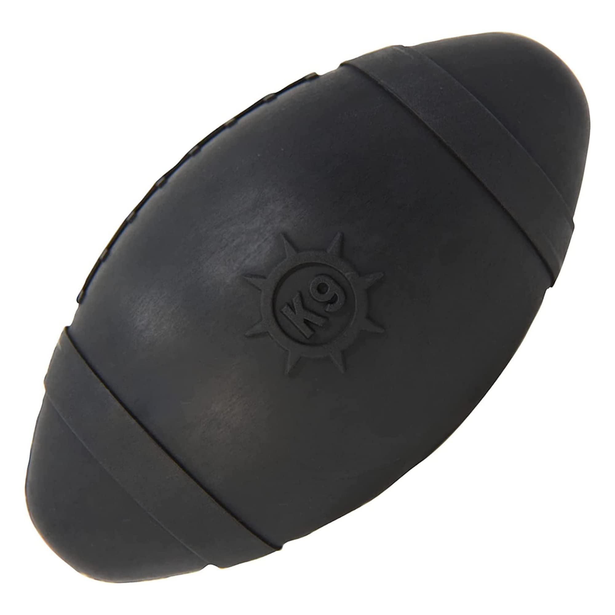 Monster K9 Football closeup showing durable rubber texture for aggressive chewers.