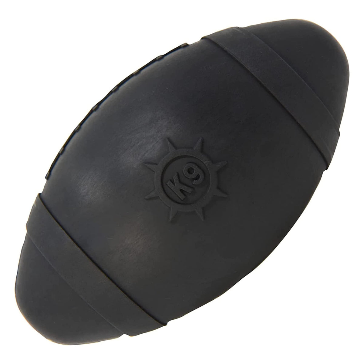Monster K9 Football closeup showing durable rubber texture for aggressive chewers.
